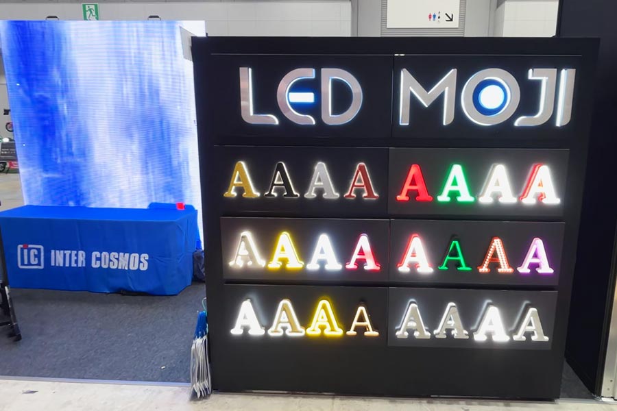 LEDの文字も表現方法いろいろ