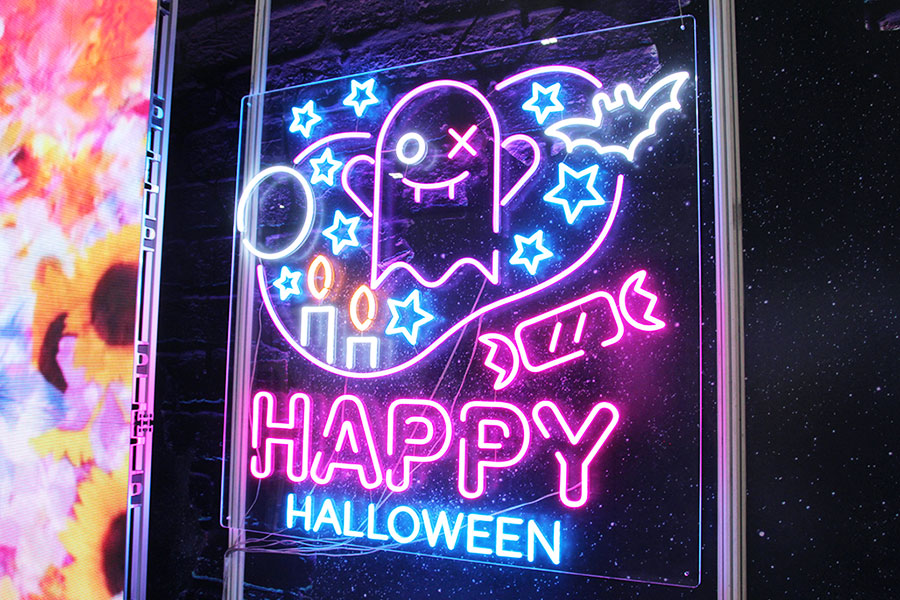 ハロウィンのデザインのLEDネオン
