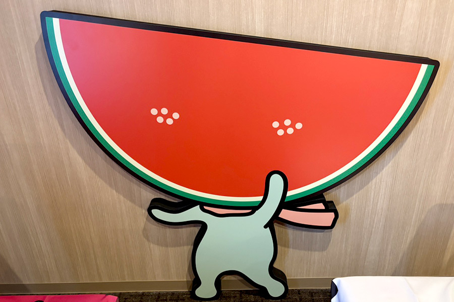 パーツを付ける前の福笑いパネル