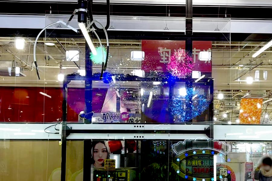 景品獲得時に花火の演出