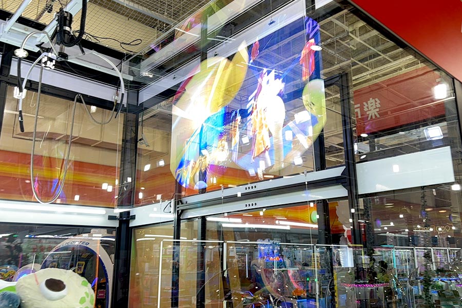 福岡県筑紫野市のゲームセンターのクレーンゲーム装飾事例