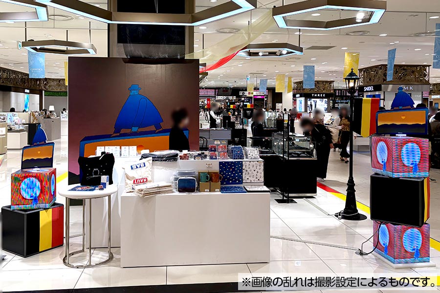 近鉄百貨店様で開催されたイベントで採用されたキューブビジョン