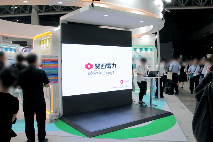 第7回 脱炭素経営 EXPO【秋】の関西電力様ブースでのレンタルLEDビジョン