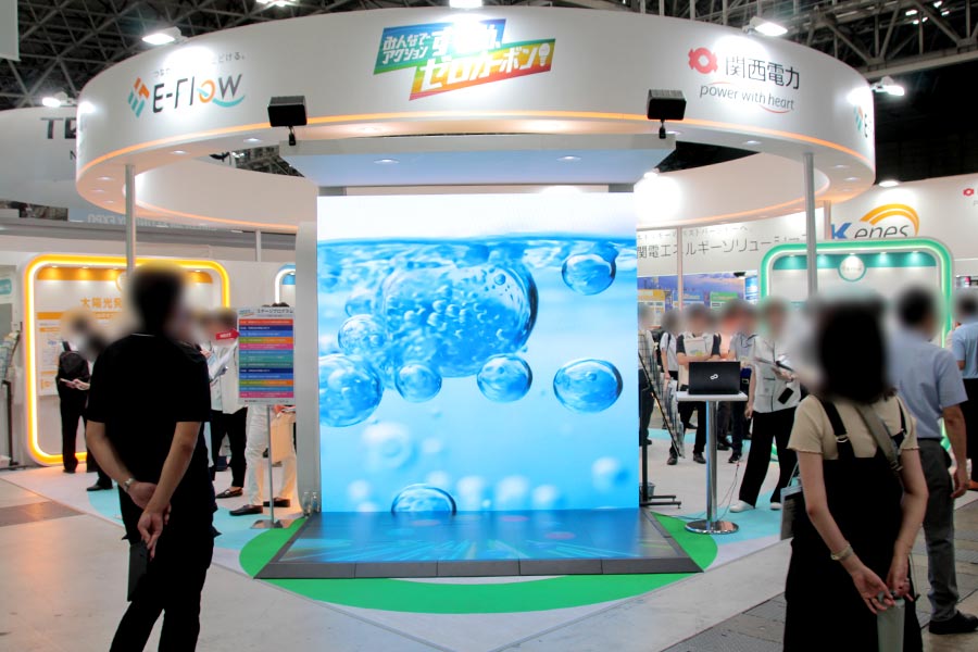 幕張メッセイベントでのレンタルレインボービジョン