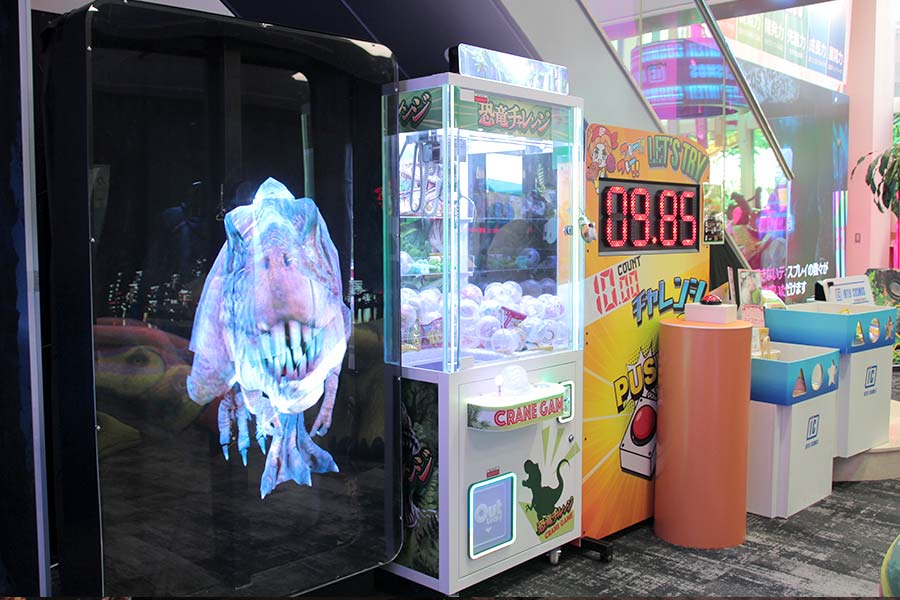 ZANZOや遊べるクレーンゲーム、チャレンジサイネージ