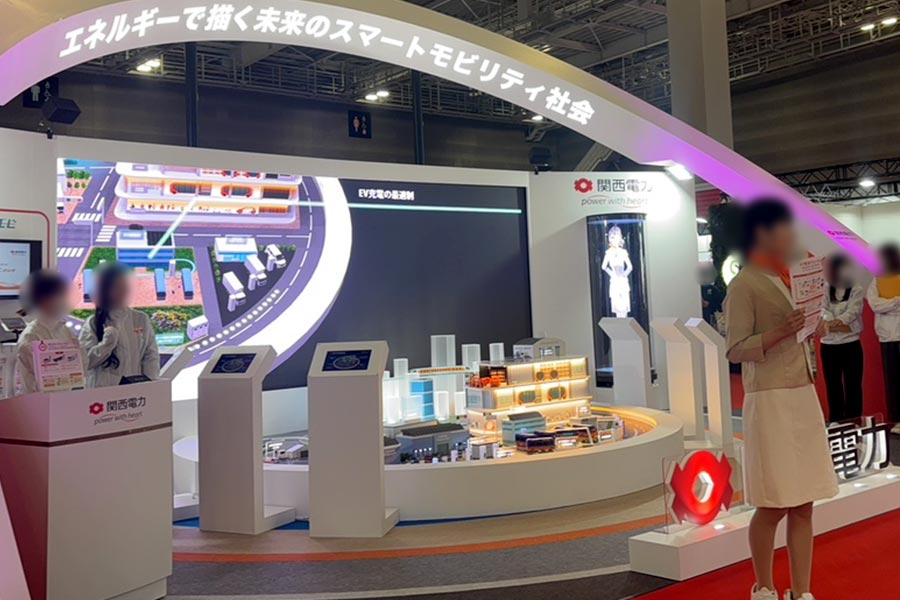 関西電力様ブースのLEDビジョン、ZANZOレンタル