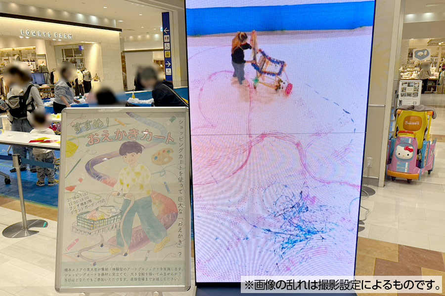 神奈川県相模原市の商業施設「アリオ橋本」様催事場でのパカットビジョンレンタル