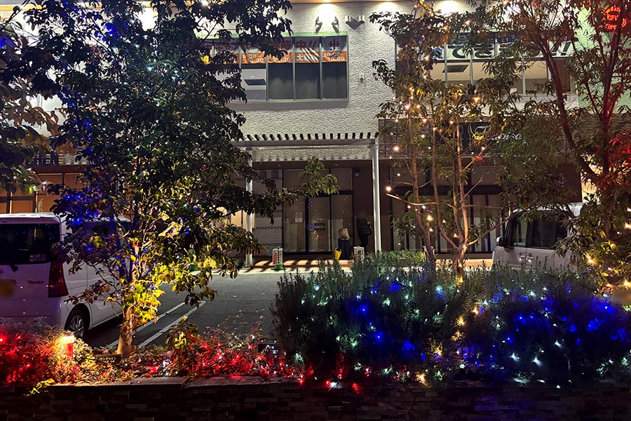 LEDでカラフルなイルミネーション