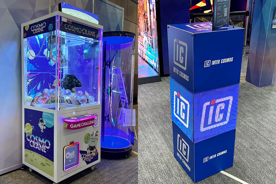 遊びオリジナルクレーンゲームと定番のキューブビジョン