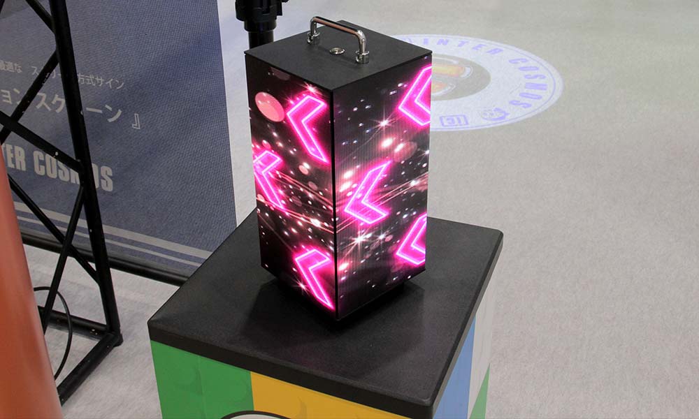 展示会でのポータブルビジョン使用例